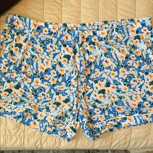 Knix Floral Pajama Shorts - Blue and Yellow